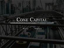 Tablet Screenshot of cone-capital.com